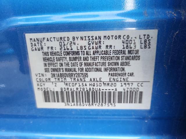 2024 NISSAN SENTRA SR 3N1AB8DV8RY287595