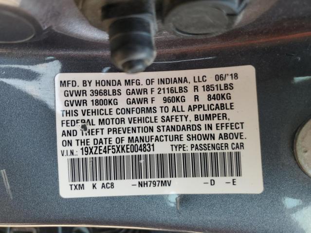 2019 HONDA INSIGHT EX 19XZE4F5XKE004831