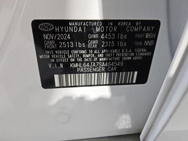 2025 HYUNDAI SONATA SEL KMHL64JA7SA464549