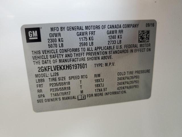 2017 GMC TERRAIN DE 2GKFLVEKXH6197601
