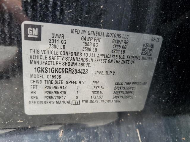2016 GMC YUKON XL C 1GKS1GKC9GR284423