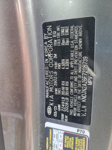 2015 KIA SOUL KNDJN2A26F7208739