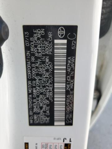 2013 TOYOTA COROLLA BA - JTDBU4EE7DJ119267