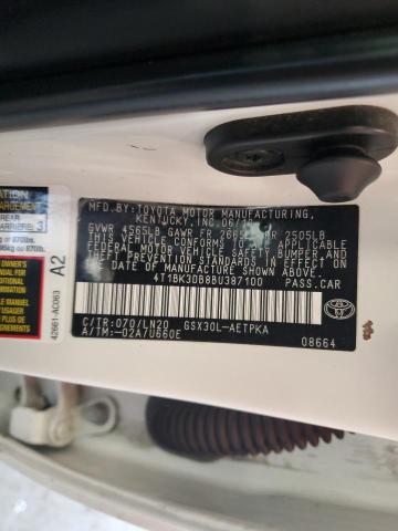 2011 TOYOTA AVALON BASE #3305312329