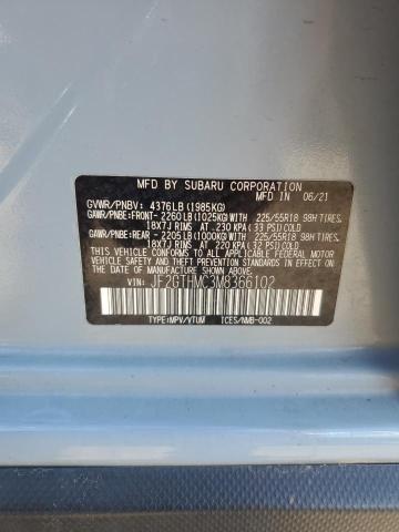 2021 SUBARU CROSSTREK - JF2GTHMC3M8366102