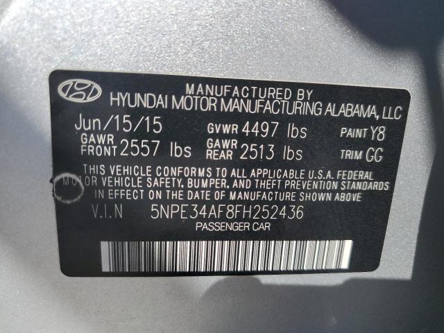 2015 HYUNDAI SONATA SPO 5NPE34AF8FH252436