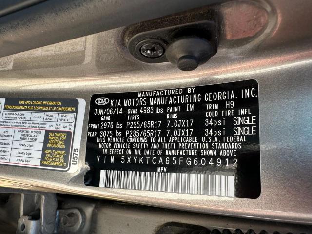 2015 KIA SORENTO LX 5XYKTCA65FG604912