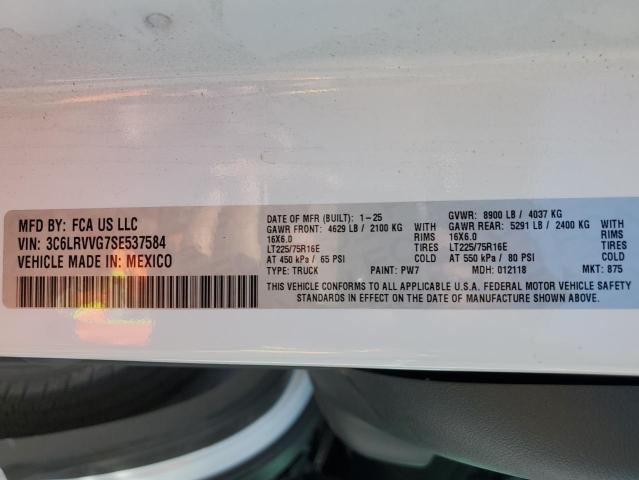 2025 RAM PROMASTER - 3C6LRVVG7SE537584