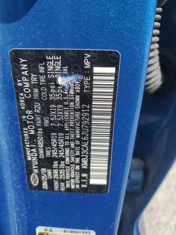 2018 HYUNDAI TUCSON SPO KM8J3CAL6JU792912