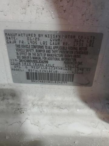 2025 NISSAN VERSA S 3N1CN8DV8SL834299