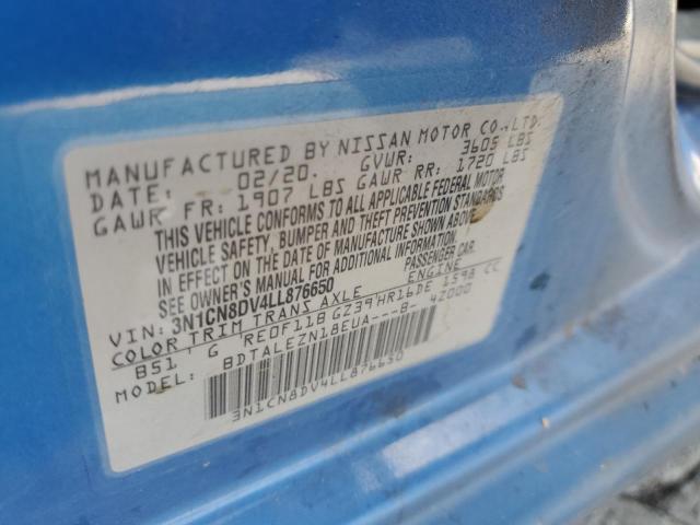2020 NISSAN VERSA S 3N1CN8DV4LL876650