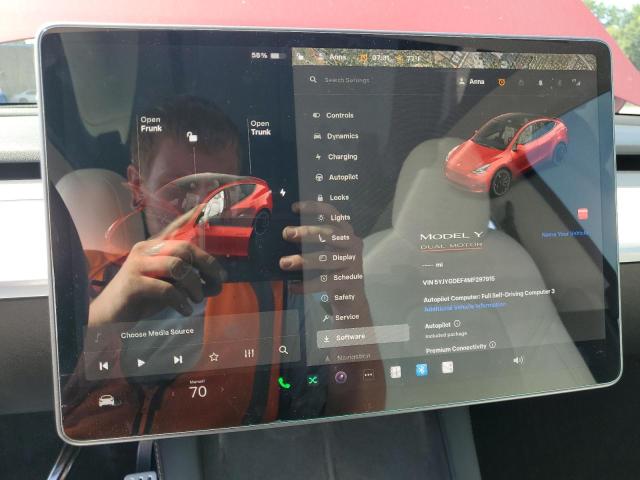 2021 TESLA MODEL Y 5YJYGDEF4MF297915