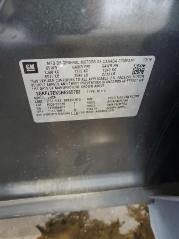 2017 GMC TERRAIN SL 2GKFLTEK0H6265702