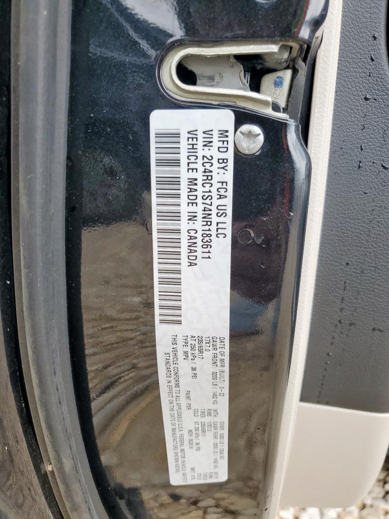 2022 CHRYSLER PACIFICA H 2C4RC1S74NR183611