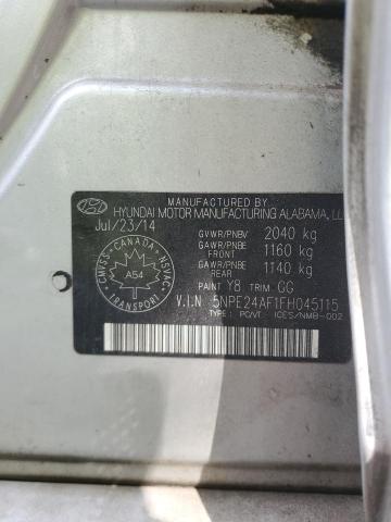 2015 HYUNDAI SONATA SE - 5NPE24AF1FH045115