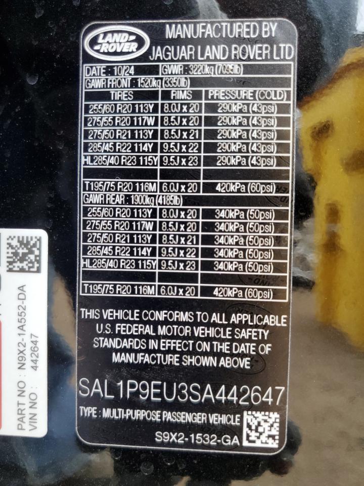 LAND ROVER RANGE ROVER SE