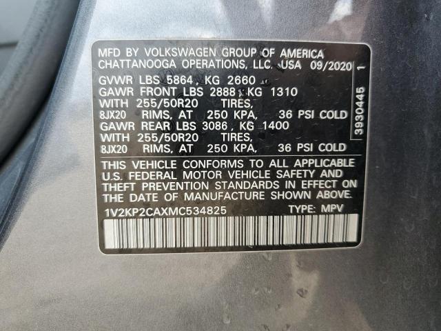 2021 VOLKSWAGEN ATLAS SE - 1V2KP2CAXMC534825