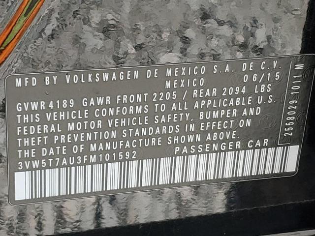 2015 VOLKSWAGEN GTI 3VW5T7AU3FM101592