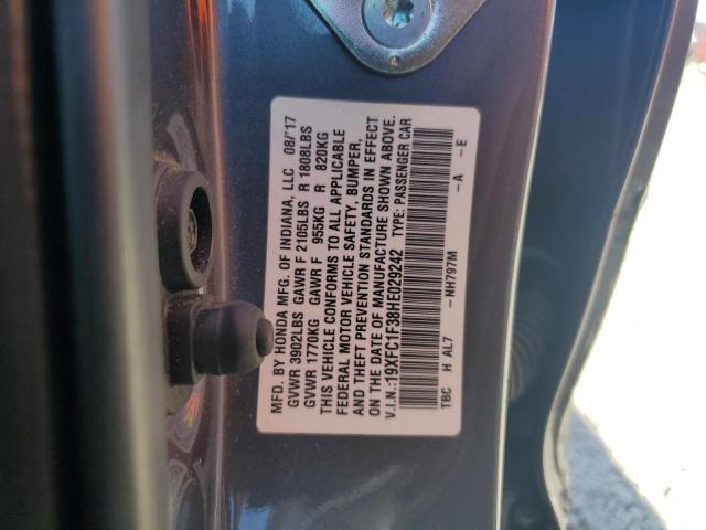 2017 HONDA CIVIC EX #3287898256