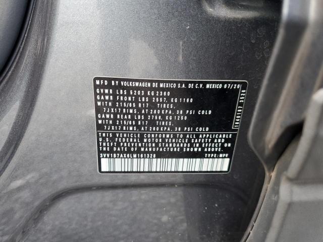 2020 VOLKSWAGEN TIGUAN S 3VV1B7AX6LM161328