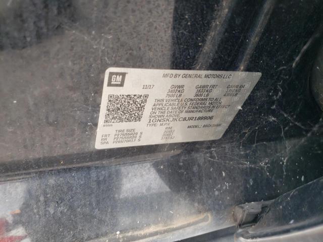 2018 CHEVROLET SUBURBAN K1500 PREMIER 1GNSKJKC8JR189906