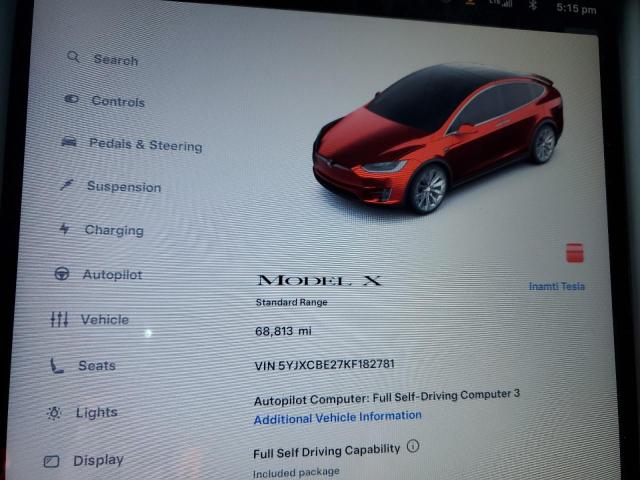 2019 TESLA MODEL X 5YJXCBE27KF182781