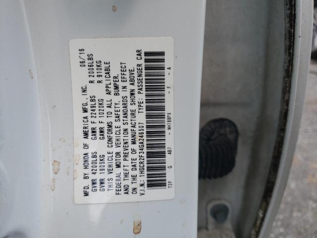 2016 HONDA ACCORD LX 1HGCR2F34GA246507