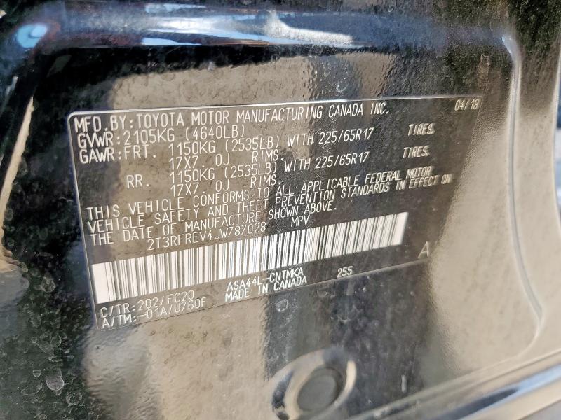2018 TOYOTA RAV4 ADVEN 2T3RFREV4JW787028