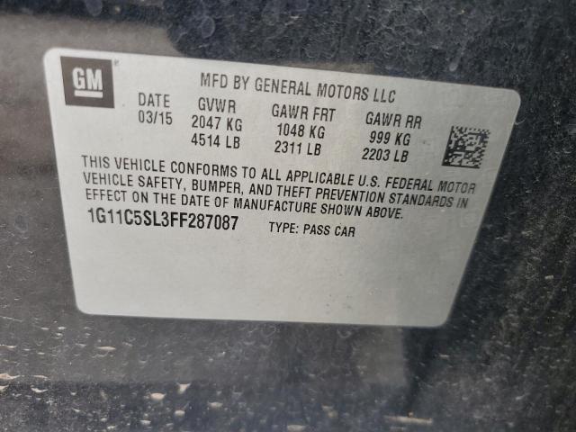 2015 CHEVROLET MALIBU 1LT 1G11C5SL3FF287087