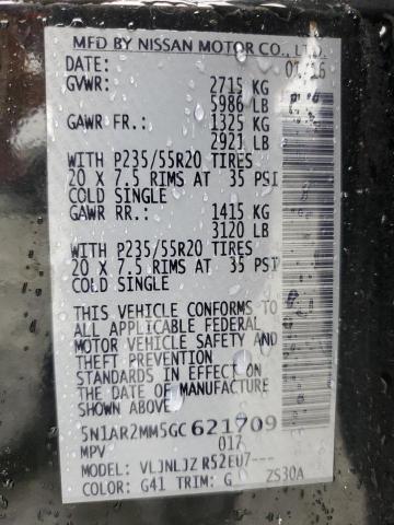 2016 NISSAN PATHFINDER 5N1AR2MM5GC621709