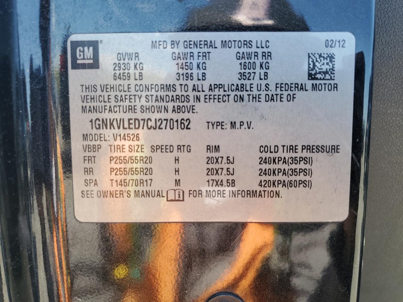 CHEVROLET TRAVERSE LTZ