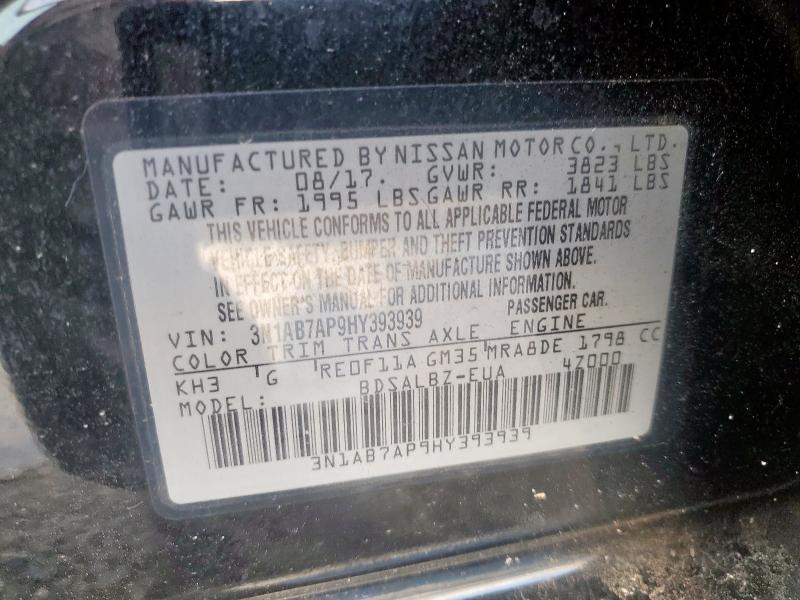2017 NISSAN SENTRA S 3N1AB7AP9HY393939