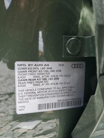 2025 AUDI Q5 PREMIUM PLUS 45 WA1EAAFY1S2033550