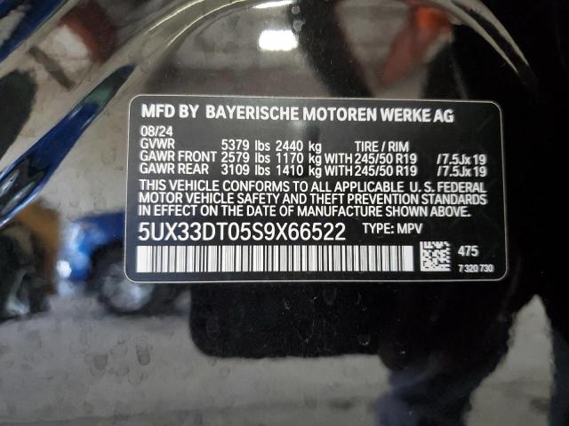 2025 BMW X4 XDRIVE30I 5UX33DT05S9X66522