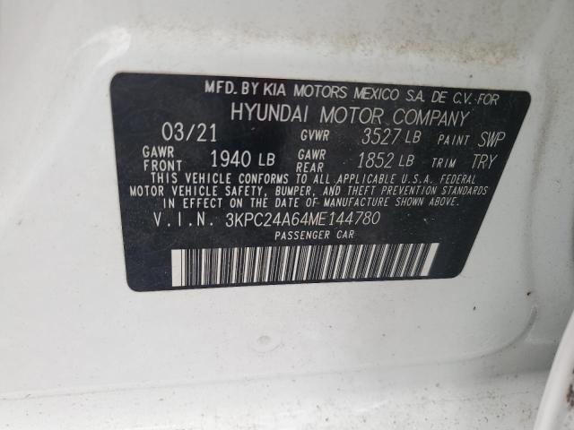 2021 HYUNDAI ACCENT SE 3KPC24A64ME144780