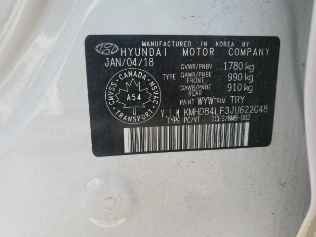 2018 HYUNDAI ELANTRA SE - KMHD84LF3JU622048