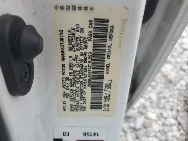 2010 TOYOTA COROLLA BA - 1NXBU4EE5AZ181093