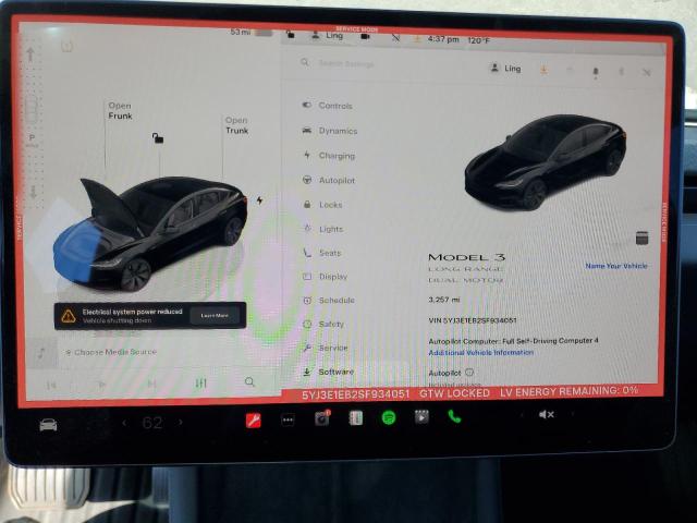 2025 TESLA MODEL 3 5YJ3E1EB2SF934051