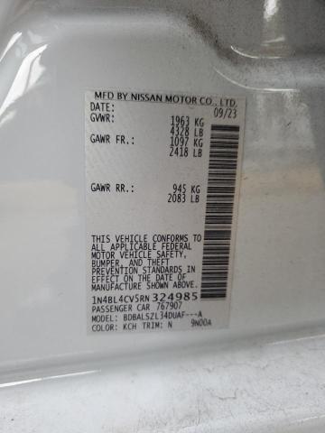 2024 NISSAN ALTIMA SR - 1N4BL4CV5RN324985