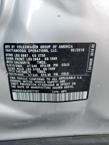2018 VOLKSWAGEN ATLAS SE 1V2KR2CA6JC577127