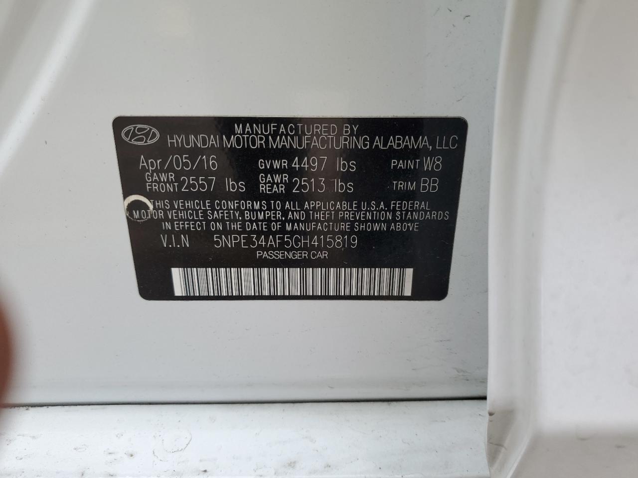 HYUNDAI SONATA SPORT