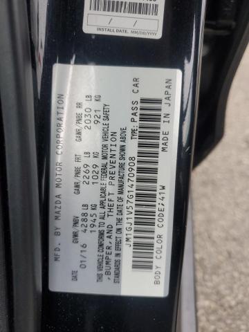 2016 MAZDA 6 TOURING - JM1GJ1V57G1470908