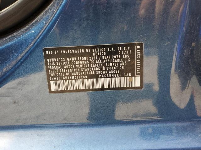 2019 VOLKSWAGEN JETTA SEL 3VWE57BU1KM068269