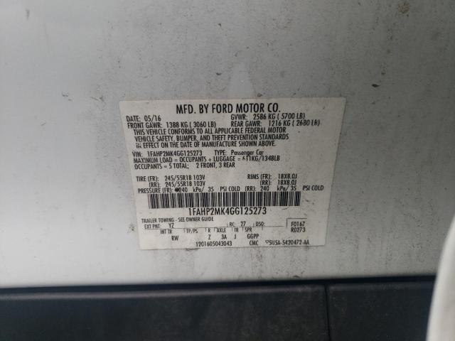 2016 FORD TAURUS POL 1FAHP2MK4GG125273