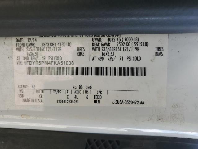 2015 FORD TRANSIT T-250 1FDYR5PM4FKA51038