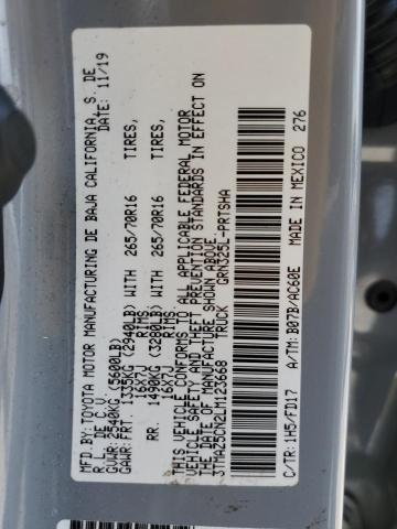 2020 TOYOTA TACOMA DOU 3TMAZ5CN2LM123668