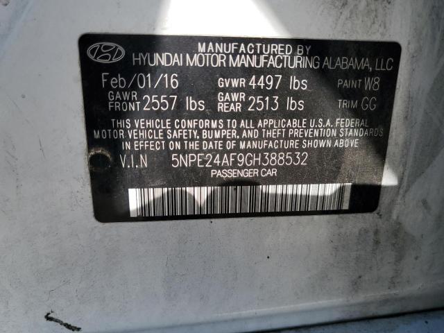 2016 HYUNDAI SONATA SE - 5NPE24AF9GH388532