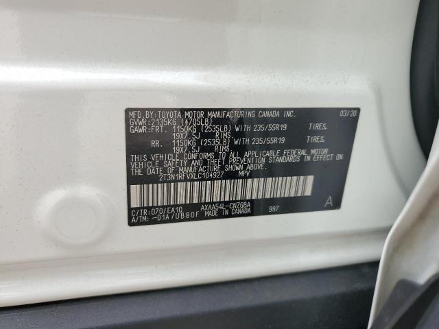 2020 TOYOTA RAV4 LIMIT 2T3N1RFVXLC104927
