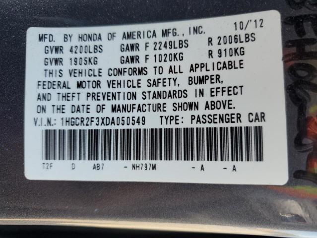 2013 HONDA ACCORD LX #3293731917