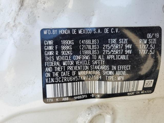 2019 HONDA HR-V EX 3CZRU6H57KM727564